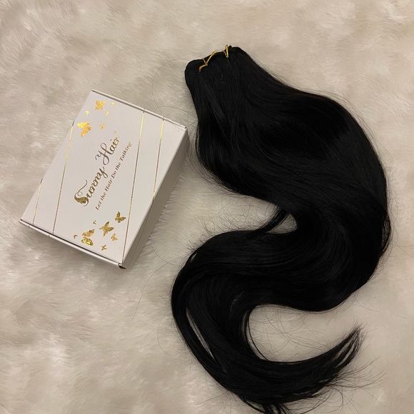 Sew in Hair Extensions Black Long Weft Hair Extensions - Picture 5 of 5